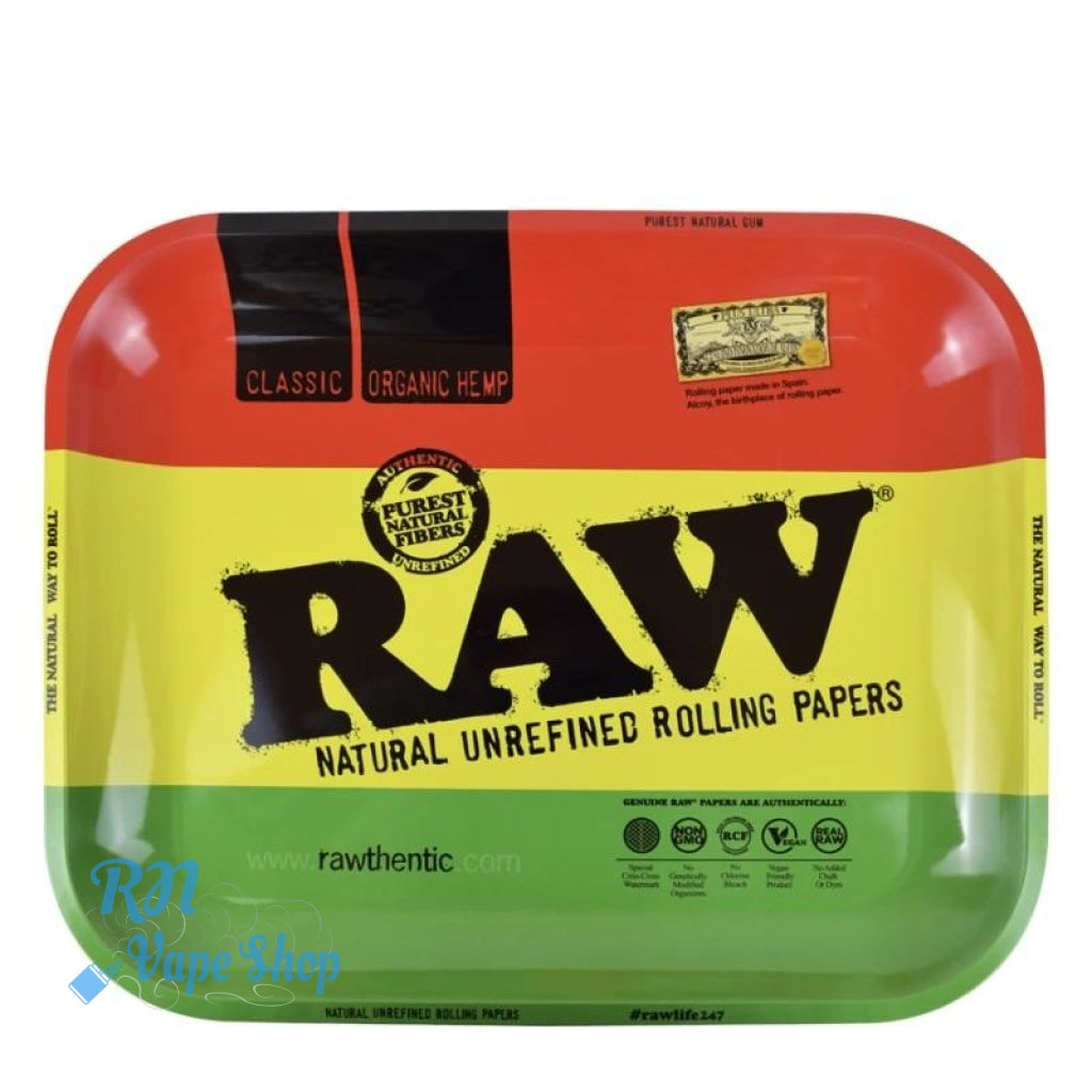 RAW Rasta Rolling Tray RAW Rolling Trays RN Vape Shop   