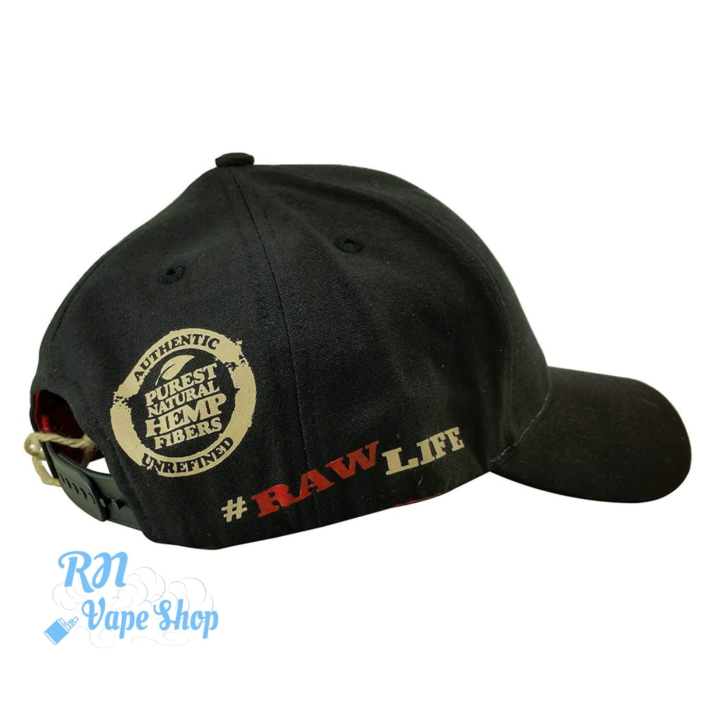 RAW Rolling Papers Baseball Black Snapback Smokers Cap With Packing Tool RAW Rolling Papers Baseball RN Vape Shop   