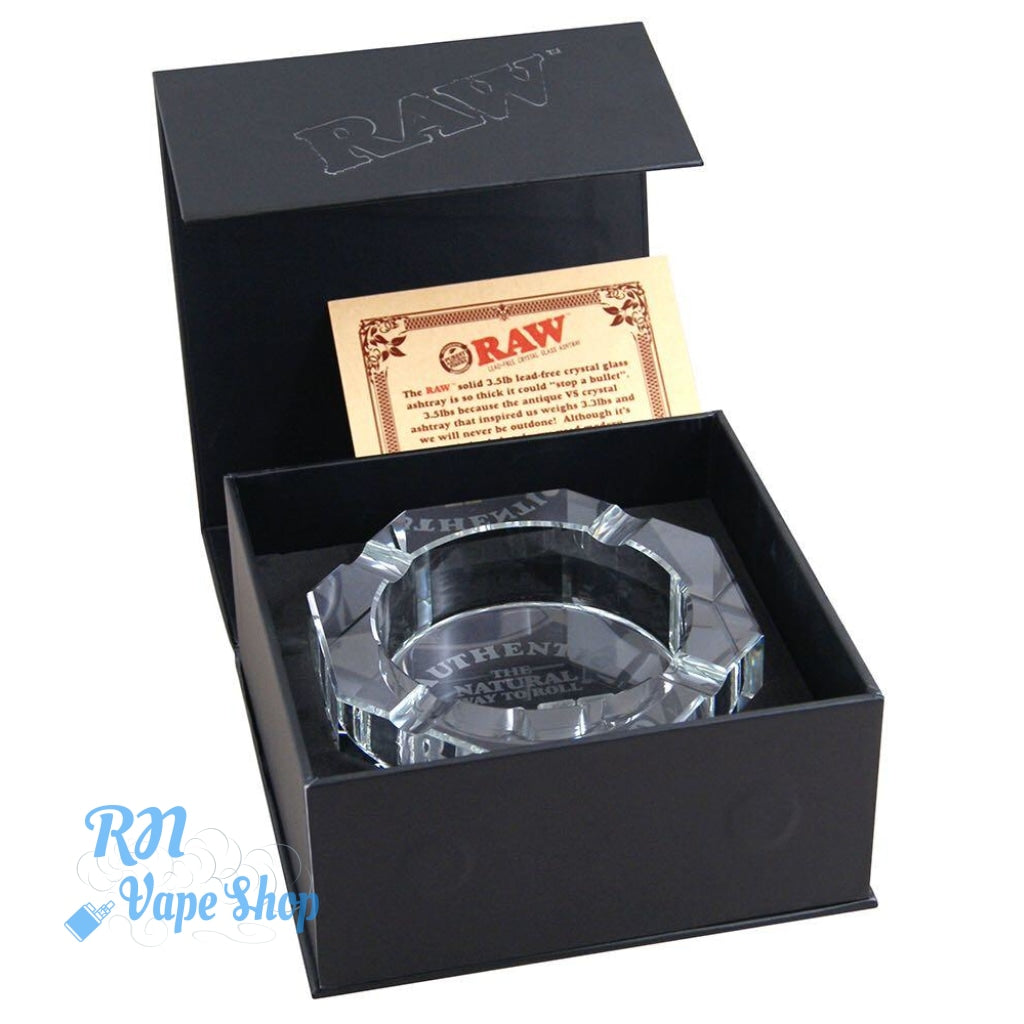 RAW Rolling Papers Crystal Ashtray Heavy Duty Raw Rolling Papers Crystal Ashtray Heavy Duty RN Vape Shop   