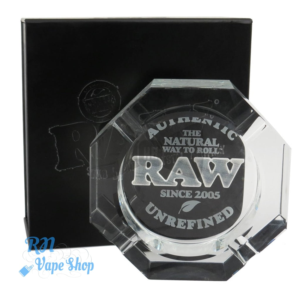 RAW Rolling Papers Crystal Ashtray Heavy Duty Raw Rolling Papers Crystal Ashtray Heavy Duty RN Vape Shop   