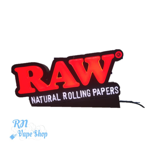 RAW Rolling Papers Limited Edition Window Light up Sign Window Light up Sign RN Vape Shop   