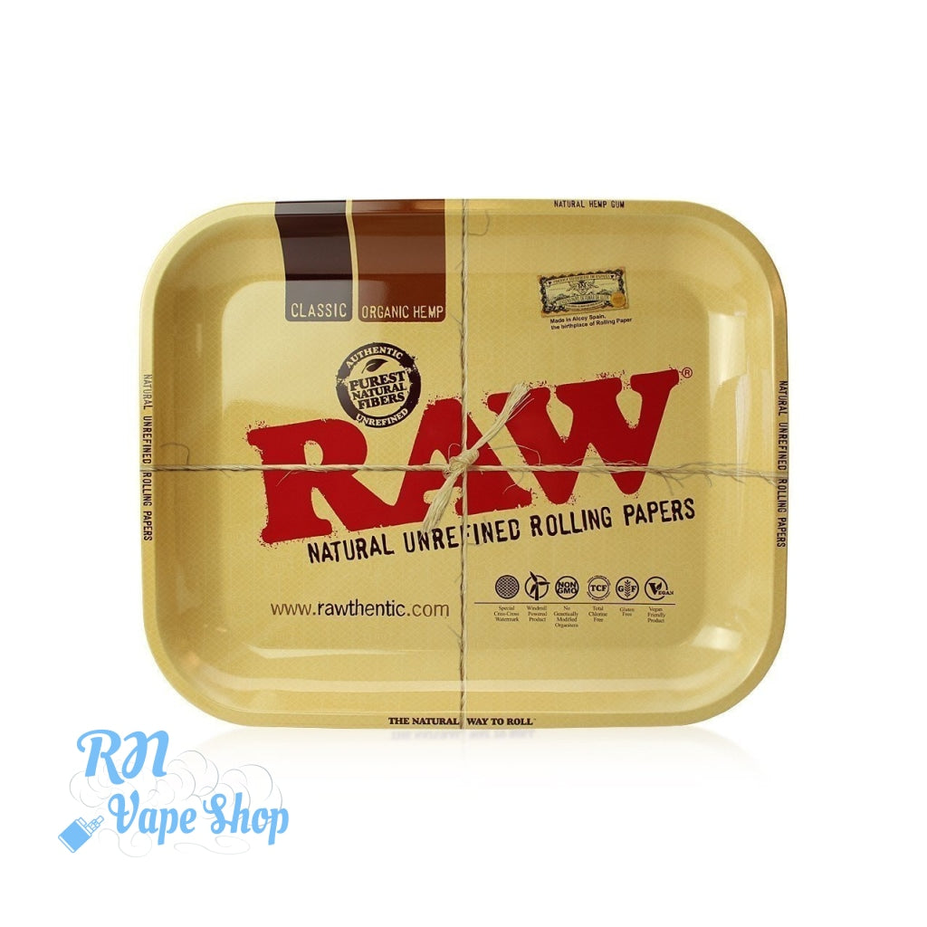 RAW Rolling Trays Metal Rolling Tray RN Vape Shop Medium  