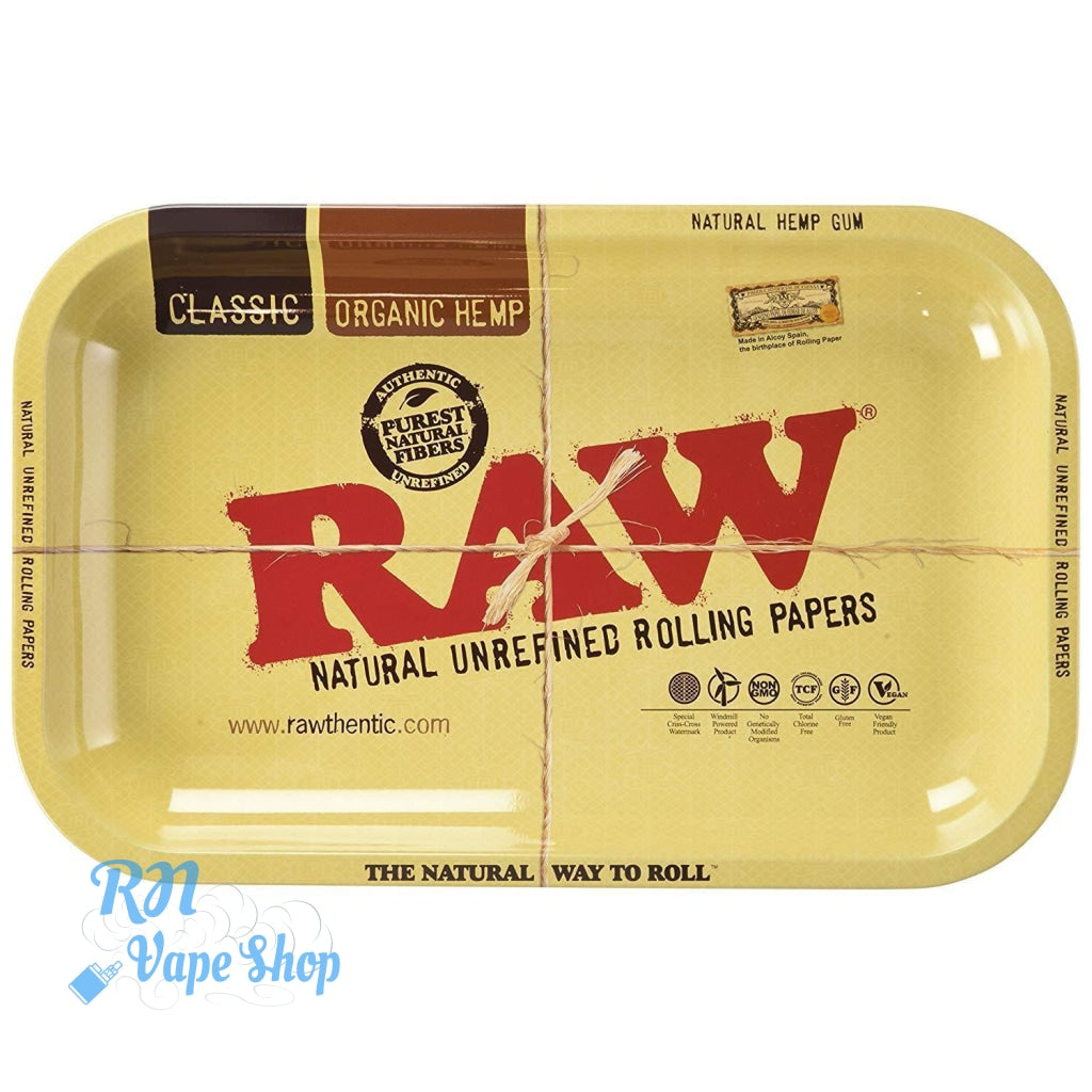 RAW Rolling Trays Metal Rolling Tray RN Vape Shop Small  