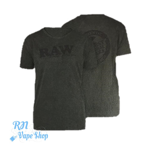 RAW Round Neck Grey Mens Tee RAW T-shirts RN Vape Shop Small  