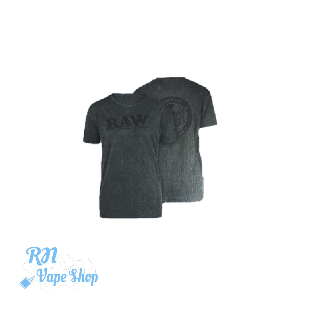 RAW Round Neck Grey Mens Tee RAW T-shirts RN Vape Shop Small  