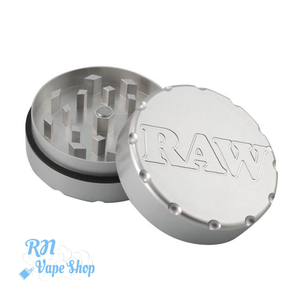 RAW Super Shredder 2 Part 50mm Aluminium Grinder Shredder Card Grinder RN Vape Shop   