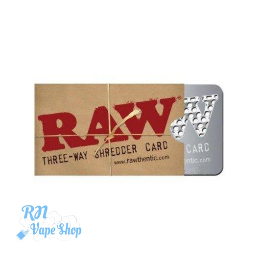 RAW Three Way Shredder Card Grinder Shredder Card Grinder RN Vape Shop   