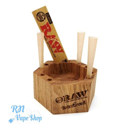 RAW X Interbreed Chilling Wood Ashtray RAW Wood Ashtray RN Vape Shop   