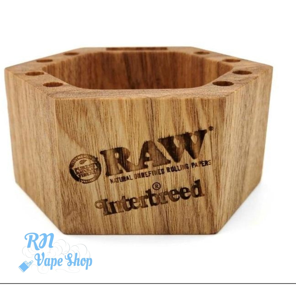 RAW X Interbreed Chilling Wood Ashtray RAW Wood Ashtray RN Vape Shop   