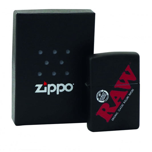 RAW ZIPPO LIGHTER - BLACK RAW Zippo Lighter RN Vape Shop   