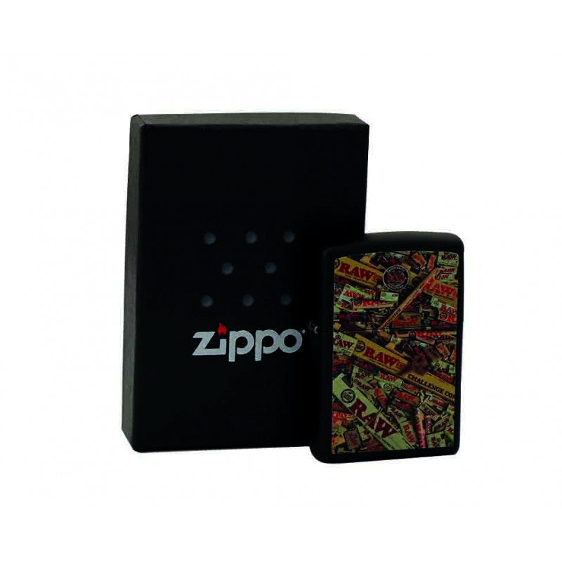 RAW ZIPPO LIGHTER - MIXED (FULL PRINT) RAW Zippo Lighter RN Vape Shop   