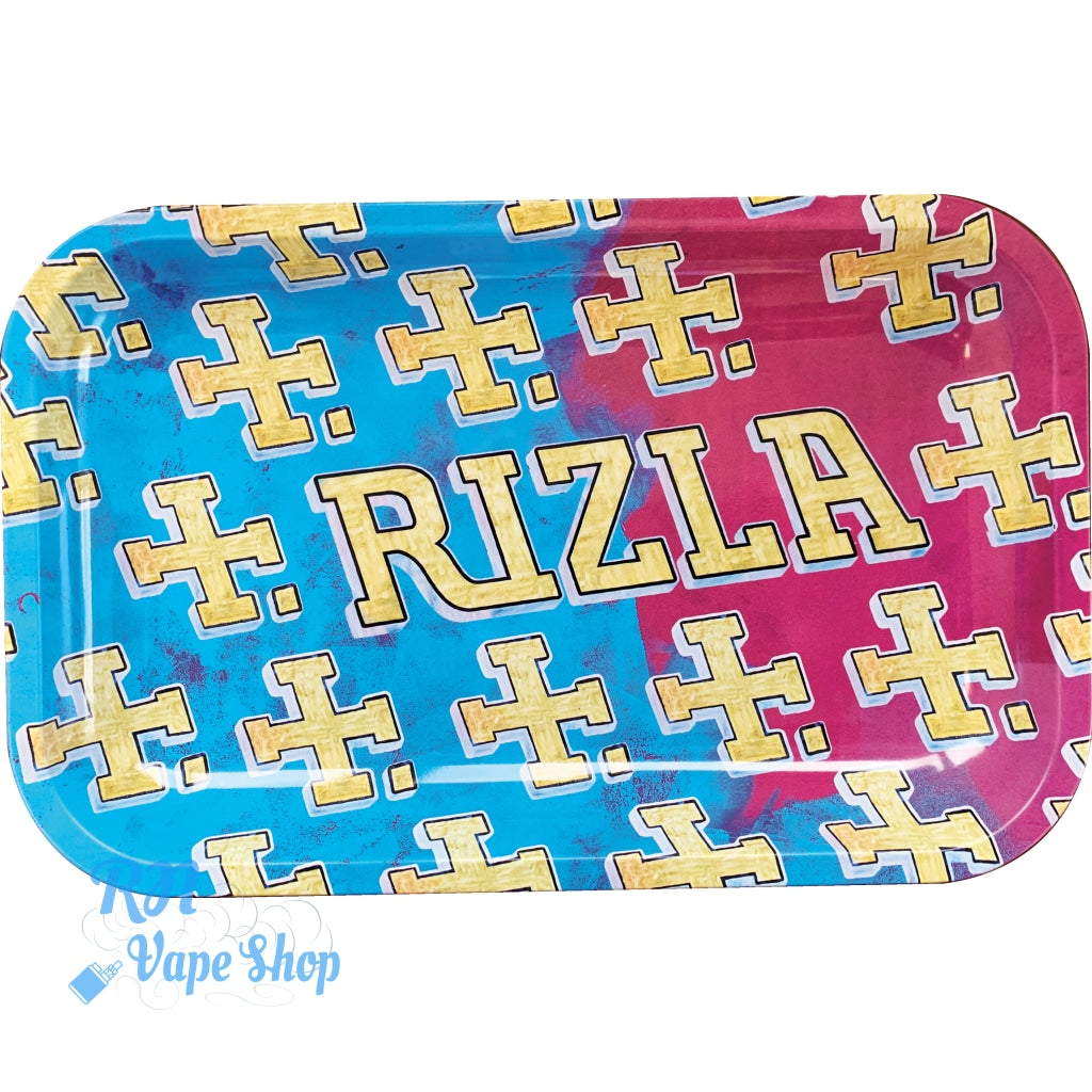 Rizla Metal Rolling Trays - MULTI LOGO Rizla Rolling Tray RN Vape Shop Small  