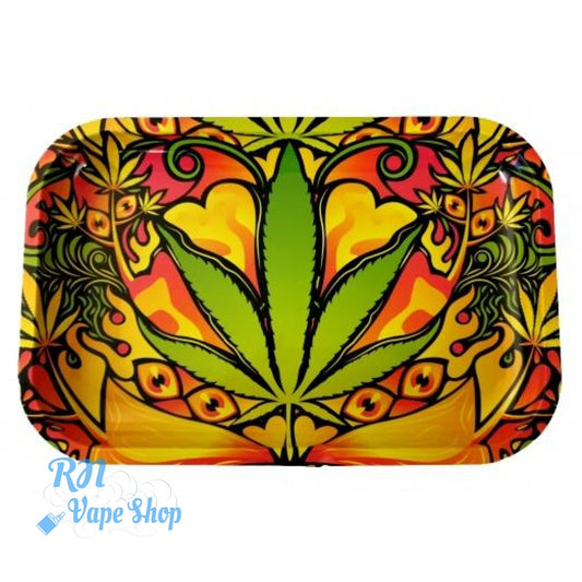 Rolling King Small Multi Leaf Metal rolling tray + FREE Rolling Papers Rolling King Tray's RN Vape Shop   