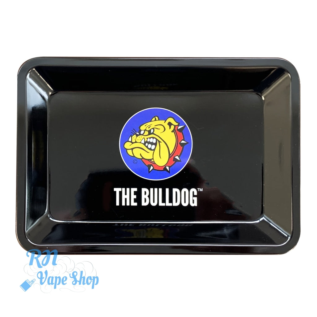 THE BULLDOG Metal Rolling Trays - Single Logo The Bulldog Rolling Tray RN Vape Shop Mini  